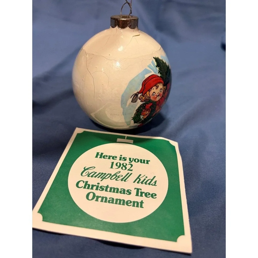 Vintage 1982 Campbells Soup Kids Christmas Ornament‎